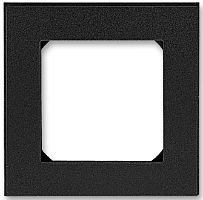 Рамка универсальная ABB EPJ Levit 1-м. антрацит/дымчатый чёрный картинка